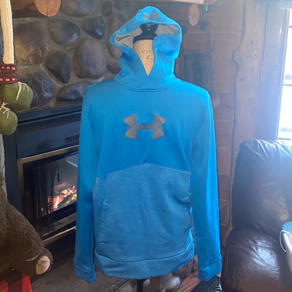Blue, Under Armour Sweatshirt (small)